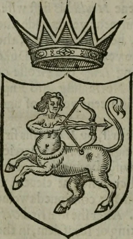 An illustration from A catalogve and succession of the kings, princes, dukes, marquesses, earles, and viscounts of this realme of England, since the Norman conquest, to this present yeere 1622. Together with their armes, wiues, and children; the times of their deaths and burials, with many of their memorable actions, 1622, leaf 15