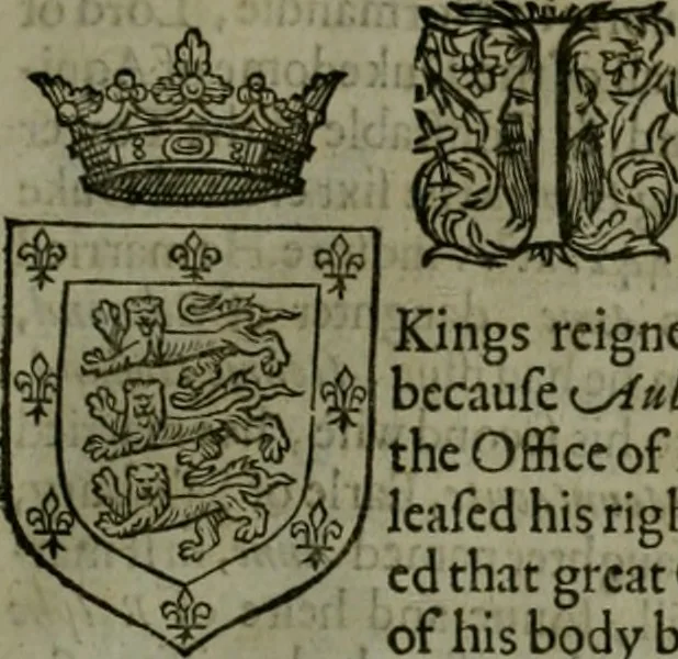An illustration from A catalogve and succession of the kings, princes, dukes, marquesses, earles, and viscounts of this realme of England, since the Norman conquest, to this present yeere 1622. Together with their armes, wiues, and children; the times of their deaths and burials, with many of their memorable actions, 1622, leaf 164