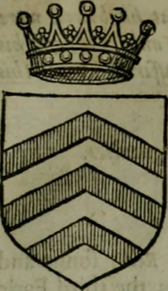 An illustration from A catalogve and succession of the kings, princes, dukes, marquesses, earles, and viscounts of this realme of England, since the Norman conquest, to this present yeere 1622. Together with their armes, wiues, and children; the times of their deaths and burials, with many of their memorable actions, 1622, leaf 174