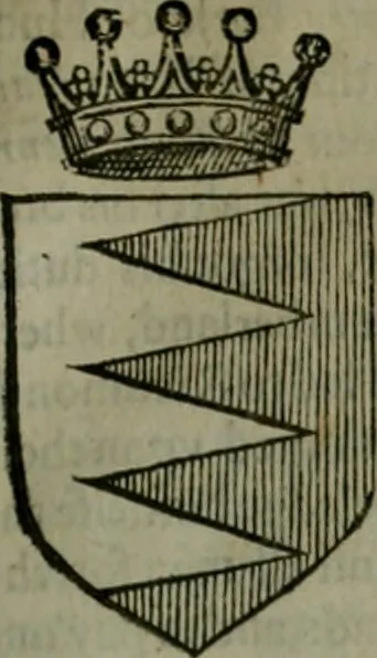 An illustration from A catalogve and succession of the kings, princes, dukes, marquesses, earles, and viscounts of this realme of England, since the Norman conquest, to this present yeere 1622. Together with their armes, wiues, and children; the times of their deaths and burials, with many of their memorable actions, 1622, leaf 190