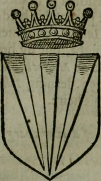 An illustration from A catalogve and succession of the kings, princes, dukes, marquesses, earles, and viscounts of this realme of England, since the Norman conquest, to this present yeere 1622. Together with their armes, wiues, and children; the times of their deaths and burials, with many of their memorable actions, 1622, leaf 192