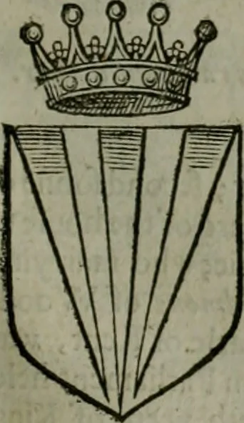 An illustration from A catalogve and succession of the kings, princes, dukes, marquesses, earles, and viscounts of this realme of England, since the Norman conquest, to this present yeere 1622. Together with their armes, wiues, and children; the times of their deaths and burials, with many of their memorable actions, 1622, leaf 192