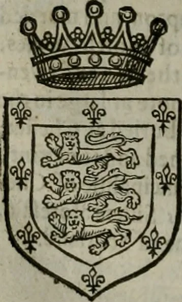 An illustration from A catalogve and succession of the kings, princes, dukes, marquesses, earles, and viscounts of this realme of England, since the Norman conquest, to this present yeere 1622. Together with their armes, wiues, and children; the times of their deaths and burials, with many of their memorable actions, 1622, leaf 193