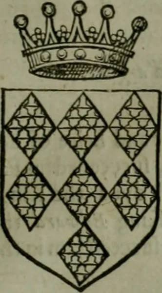 An illustration from A catalogve and succession of the kings, princes, dukes, marquesses, earles, and viscounts of this realme of England, since the Norman conquest, to this present yeere 1622. Together with their armes, wiues, and children; the times of their deaths and burials, with many of their memorable actions, 1622, leaf 200