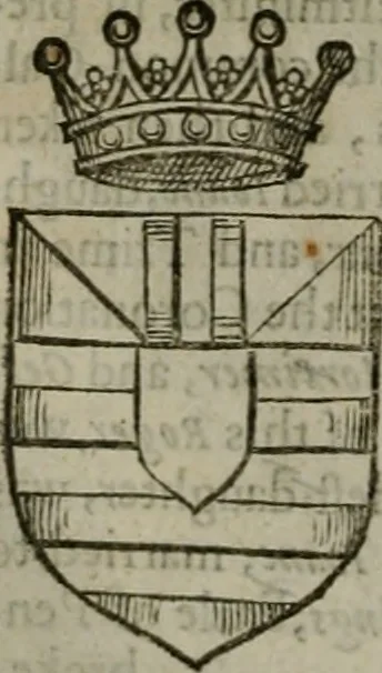 An illustration from A catalogve and succession of the kings, princes, dukes, marquesses, earles, and viscounts of this realme of England, since the Norman conquest, to this present yeere 1622. Together with their armes, wiues, and children; the times of their deaths and burials, with many of their memorable actions, 1622, leaf 229