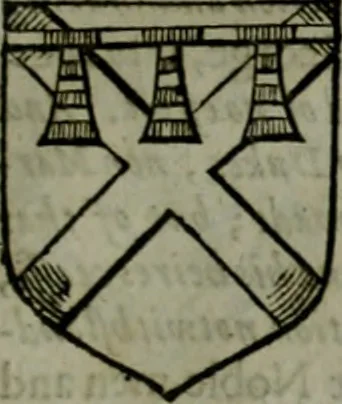 An illustration from A catalogve and succession of the kings, princes, dukes, marquesses, earles, and viscounts of this realme of England, since the Norman conquest, to this present yeere 1622. Together with their armes, wiues, and children; the times of their deaths and burials, with many of their memorable actions, 1622, leaf 232