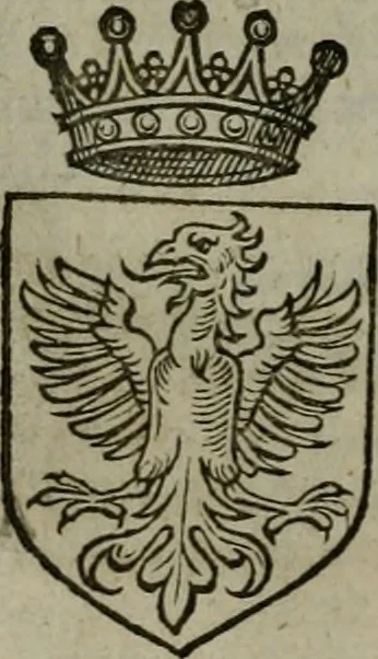 An illustration from A catalogve and succession of the kings, princes, dukes, marquesses, earles, and viscounts of this realme of England, since the Norman conquest, to this present yeere 1622. Together with their armes, wiues, and children; the times of their deaths and burials, with many of their memorable actions, 1622, leaf 235