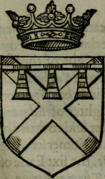 An illustration from A catalogve and succession of the kings, princes, dukes, marquesses, earles, and viscounts of this realme of England, since the Norman conquest, to this present yeere 1622. Together with their armes, wiues, and children; the times of their deaths and burials, with many of their memorable actions, 1622, leaf 240