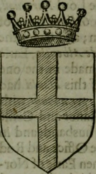 An illustration from A catalogve and succession of the kings, princes, dukes, marquesses, earles, and viscounts of this realme of England, since the Norman conquest, to this present yeere 1622. Together with their armes, wiues, and children; the times of their deaths and burials, with many of their memorable actions, 1622, leaf 246