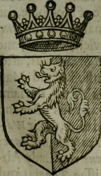 An illustration from A catalogve and succession of the kings, princes, dukes, marquesses, earles, and viscounts of this realme of England, since the Norman conquest, to this present yeere 1622. Together with their armes, wiues, and children; the times of their deaths and burials, with many of their memorable actions, 1622, leaf 248
