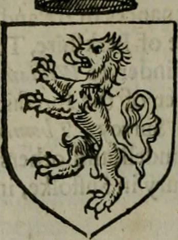 An illustration from A catalogve and succession of the kings, princes, dukes, marquesses, earles, and viscounts of this realme of England, since the Norman conquest, to this present yeere 1622. Together with their armes, wiues, and children; the times of their deaths and burials, with many of their memorable actions, 1622, leaf 251