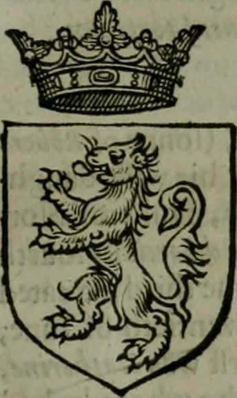 An illustration from A catalogve and succession of the kings, princes, dukes, marquesses, earles, and viscounts of this realme of England, since the Norman conquest, to this present yeere 1622. Together with their armes, wiues, and children; the times of their deaths and burials, with many of their memorable actions, 1622, leaf 252