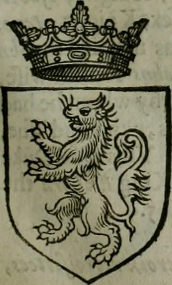 An illustration from A catalogve and succession of the kings, princes, dukes, marquesses, earles, and viscounts of this realme of England, since the Norman conquest, to this present yeere 1622. Together with their armes, wiues, and children; the times of their deaths and burials, with many of their memorable actions, 1622, leaf 252