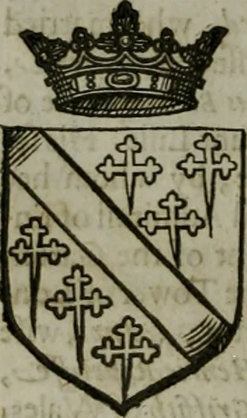 An illustration from A catalogve and succession of the kings, princes, dukes, marquesses, earles, and viscounts of this realme of England, since the Norman conquest, to this present yeere 1622. Together with their armes, wiues, and children; the times of their deaths and burials, with many of their memorable actions, 1622, leaf 255