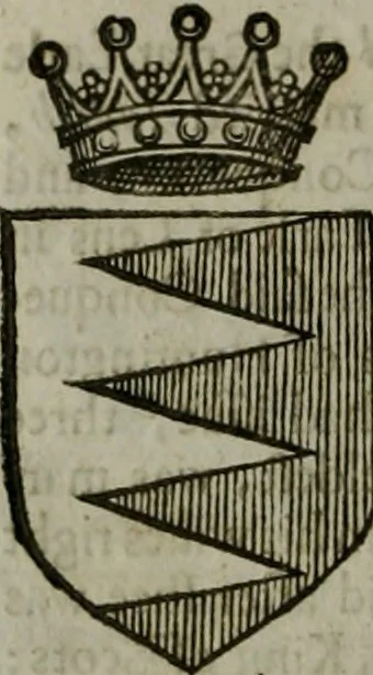 An illustration from A catalogve and succession of the kings, princes, dukes, marquesses, earles, and viscounts of this realme of England, since the Norman conquest, to this present yeere 1622. Together with their armes, wiues, and children; the times of their deaths and burials, with many of their memorable actions, 1622, leaf 257