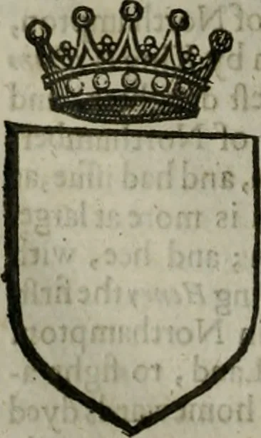 An illustration from A catalogve and succession of the kings, princes, dukes, marquesses, earles, and viscounts of this realme of England, since the Norman conquest, to this present yeere 1622. Together with their armes, wiues, and children; the times of their deaths and burials, with many of their memorable actions, 1622, leaf 257