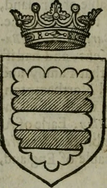 An illustration from A catalogve and succession of the kings, princes, dukes, marquesses, earles, and viscounts of this realme of England, since the Norman conquest, to this present yeere 1622. Together with their armes, wiues, and children; the times of their deaths and burials, with many of their memorable actions, 1622, leaf 259