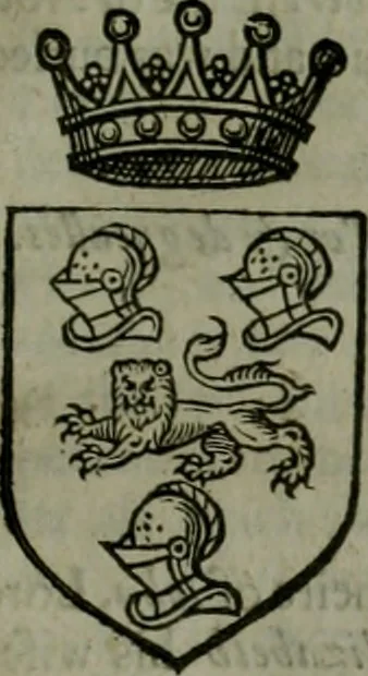 An illustration from A catalogve and succession of the kings, princes, dukes, marquesses, earles, and viscounts of this realme of England, since the Norman conquest, to this present yeere 1622. Together with their armes, wiues, and children; the times of their deaths and burials, with many of their memorable actions, 1622, leaf 260