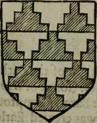 An illustration from A catalogve and succession of the kings, princes, dukes, marquesses, earles, and viscounts of this realme of England, since the Norman conquest, to this present yeere 1622. Together with their armes, wiues, and children; the times of their deaths and burials, with many of their memorable actions, 1622, leaf 261