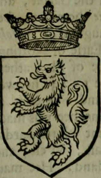 An illustration from A catalogve and succession of the kings, princes, dukes, marquesses, earles, and viscounts of this realme of England, since the Norman conquest, to this present yeere 1622. Together with their armes, wiues, and children; the times of their deaths and burials, with many of their memorable actions, 1622, leaf 264