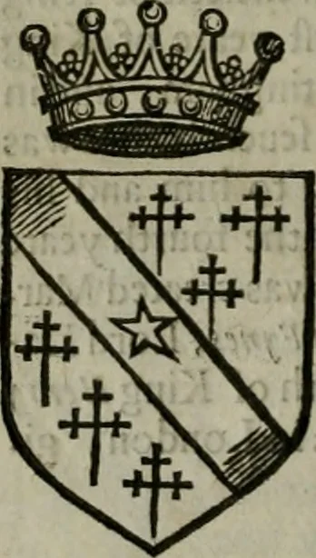 An illustration from A catalogve and succession of the kings, princes, dukes, marquesses, earles, and viscounts of this realme of England, since the Norman conquest, to this present yeere 1622. Together with their armes, wiues, and children; the times of their deaths and burials, with many of their memorable actions, 1622, leaf 265