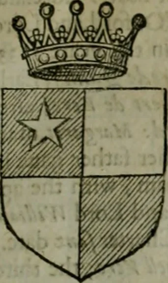 An illustration from A catalogve and succession of the kings, princes, dukes, marquesses, earles, and viscounts of this realme of England, since the Norman conquest, to this present yeere 1622. Together with their armes, wiues, and children; the times of their deaths and burials, with many of their memorable actions, 1622, leaf 268