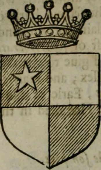 An illustration from A catalogve and succession of the kings, princes, dukes, marquesses, earles, and viscounts of this realme of England, since the Norman conquest, to this present yeere 1622. Together with their armes, wiues, and children; the times of their deaths and burials, with many of their memorable actions, 1622, leaf 269