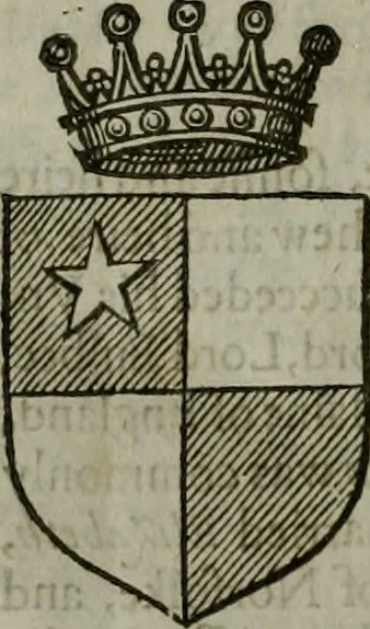 An illustration from A catalogve and succession of the kings, princes, dukes, marquesses, earles, and viscounts of this realme of England, since the Norman conquest, to this present yeere 1622. Together with their armes, wiues, and children; the times of their deaths and burials, with many of their memorable actions, 1622, leaf 275