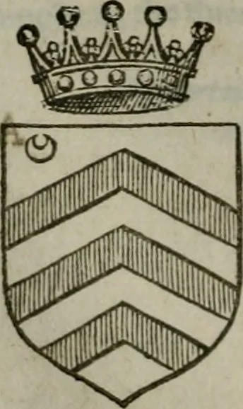 An illustration from A catalogve and succession of the kings, princes, dukes, marquesses, earles, and viscounts of this realme of England, since the Norman conquest, to this present yeere 1622. Together with their armes, wiues, and children; the times of their deaths and burials, with many of their memorable actions, 1622, leaf 277