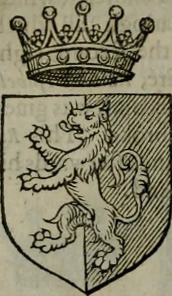 An illustration from A catalogve and succession of the kings, princes, dukes, marquesses, earles, and viscounts of this realme of England, since the Norman conquest, to this present yeere 1622. Together with their armes, wiues, and children; the times of their deaths and burials, with many of their memorable actions, 1622, leaf 279