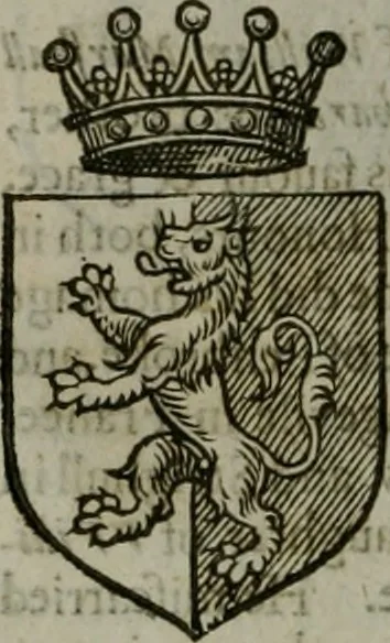 An illustration from A catalogve and succession of the kings, princes, dukes, marquesses, earles, and viscounts of this realme of England, since the Norman conquest, to this present yeere 1622. Together with their armes, wiues, and children; the times of their deaths and burials, with many of their memorable actions, 1622, leaf 281