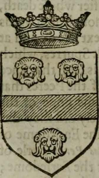 An illustration from A catalogve and succession of the kings, princes, dukes, marquesses, earles, and viscounts of this realme of England, since the Norman conquest, to this present yeere 1622. Together with their armes, wiues, and children; the times of their deaths and burials, with many of their memorable actions, 1622, leaf 285