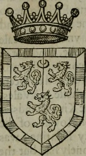 An illustration from A catalogve and succession of the kings, princes, dukes, marquesses, earles, and viscounts of this realme of England, since the Norman conquest, to this present yeere 1622. Together with their armes, wiues, and children; the times of their deaths and burials, with many of their memorable actions, 1622, leaf 289