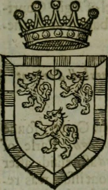 An illustration from A catalogve and succession of the kings, princes, dukes, marquesses, earles, and viscounts of this realme of England, since the Norman conquest, to this present yeere 1622. Together with their armes, wiues, and children; the times of their deaths and burials, with many of their memorable actions, 1622, leaf 290