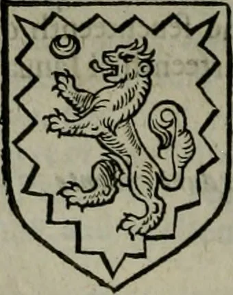 An illustration from A catalogve and succession of the kings, princes, dukes, marquesses, earles, and viscounts of this realme of England, since the Norman conquest, to this present yeere 1622. Together with their armes, wiues, and children; the times of their deaths and burials, with many of their memorable actions, 1622, leaf 303