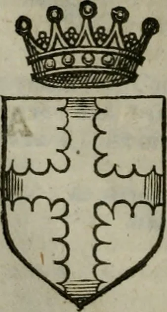 An illustration from A catalogve and succession of the kings, princes, dukes, marquesses, earles, and viscounts of this realme of England, since the Norman conquest, to this present yeere 1622. Together with their armes, wiues, and children; the times of their deaths and burials, with many of their memorable actions, 1622, leaf 313
