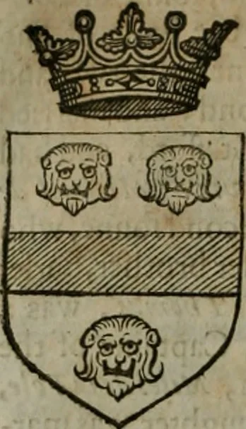 An illustration from A catalogve and succession of the kings, princes, dukes, marquesses, earles, and viscounts of this realme of England, since the Norman conquest, to this present yeere 1622. Together with their armes, wiues, and children; the times of their deaths and burials, with many of their memorable actions, 1622, leaf 317