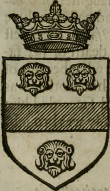 An illustration from A catalogve and succession of the kings, princes, dukes, marquesses, earles, and viscounts of this realme of England, since the Norman conquest, to this present yeere 1622. Together with their armes, wiues, and children; the times of their deaths and burials, with many of their memorable actions, 1622, leaf 317