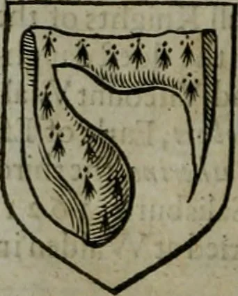 An illustration from A catalogve and succession of the kings, princes, dukes, marquesses, earles, and viscounts of this realme of England, since the Norman conquest, to this present yeere 1622. Together with their armes, wiues, and children; the times of their deaths and burials, with many of their memorable actions, 1622, leaf 321