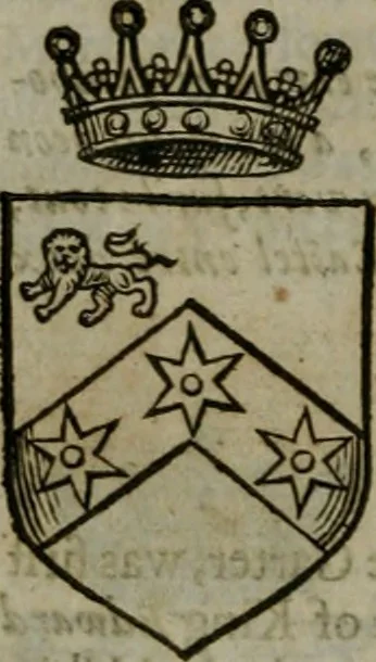 An illustration from A catalogve and succession of the kings, princes, dukes, marquesses, earles, and viscounts of this realme of England, since the Norman conquest, to this present yeere 1622. Together with their armes, wiues, and children; the times of their deaths and burials, with many of their memorable actions, 1622, leaf 327