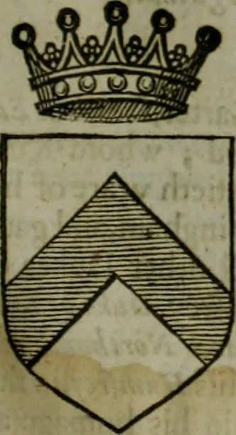 An illustration from A catalogve and succession of the kings, princes, dukes, marquesses, earles, and viscounts of this realme of England, since the Norman conquest, to this present yeere 1622. Together with their armes, wiues, and children; the times of their deaths and burials, with many of their memorable actions, 1622, leaf 328