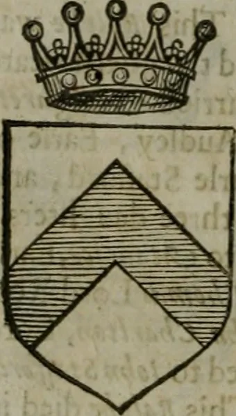 An illustration from A catalogve and succession of the kings, princes, dukes, marquesses, earles, and viscounts of this realme of England, since the Norman conquest, to this present yeere 1622. Together with their armes, wiues, and children; the times of their deaths and burials, with many of their memorable actions, 1622, leaf 329