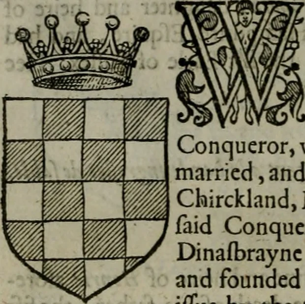 An illustration from A catalogve and succession of the kings, princes, dukes, marquesses, earles, and viscounts of this realme of England, since the Norman conquest, to this present yeere 1622. Together with their armes, wiues, and children; the times of their deaths and burials, with many of their memorable actions, 1622, leaf 341