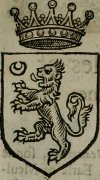 An illustration from A catalogve and succession of the kings, princes, dukes, marquesses, earles, and viscounts of this realme of England, since the Norman conquest, to this present yeere 1622. Together with their armes, wiues, and children; the times of their deaths and burials, with many of their memorable actions, 1622, leaf 357