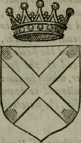 An illustration from A catalogve and succession of the kings, princes, dukes, marquesses, earles, and viscounts of this realme of England, since the Norman conquest, to this present yeere 1622. Together with their armes, wiues, and children; the times of their deaths and burials, with many of their memorable actions, 1622, leaf 369