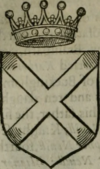 An illustration from A catalogve and succession of the kings, princes, dukes, marquesses, earles, and viscounts of this realme of England, since the Norman conquest, to this present yeere 1622. Together with their armes, wiues, and children; the times of their deaths and burials, with many of their memorable actions, 1622, leaf 371
