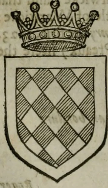 An illustration from A catalogve and succession of the kings, princes, dukes, marquesses, earles, and viscounts of this realme of England, since the Norman conquest, to this present yeere 1622. Together with their armes, wiues, and children; the times of their deaths and burials, with many of their memorable actions, 1622, leaf 373