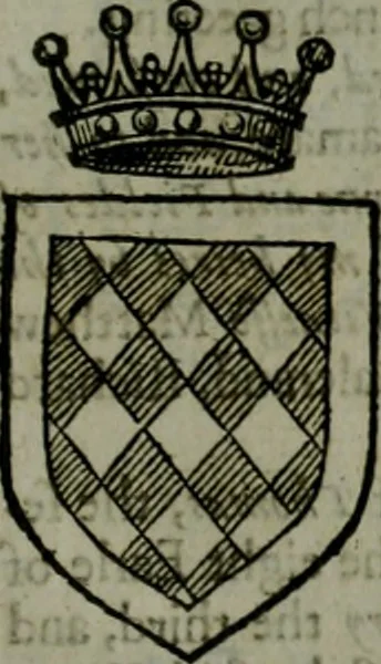 An illustration from A catalogve and succession of the kings, princes, dukes, marquesses, earles, and viscounts of this realme of England, since the Norman conquest, to this present yeere 1622. Together with their armes, wiues, and children; the times of their deaths and burials, with many of their memorable actions, 1622, leaf 374