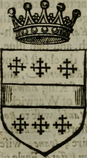 An illustration from A catalogve and succession of the kings, princes, dukes, marquesses, earles, and viscounts of this realme of England, since the Norman conquest, to this present yeere 1622. Together with their armes, wiues, and children; the times of their deaths and burials, with many of their memorable actions, 1622, leaf 379