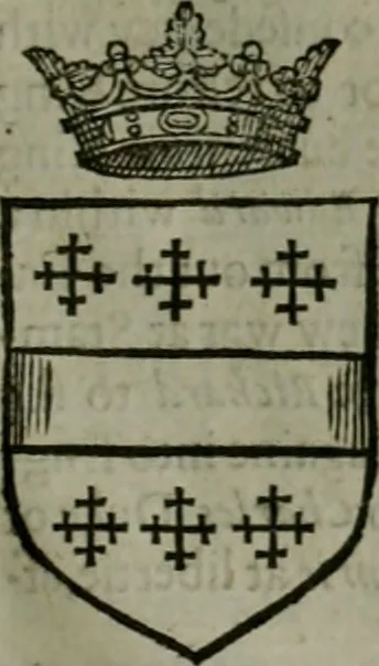 An illustration from A catalogve and succession of the kings, princes, dukes, marquesses, earles, and viscounts of this realme of England, since the Norman conquest, to this present yeere 1622. Together with their armes, wiues, and children; the times of their deaths and burials, with many of their memorable actions, 1622, leaf 380